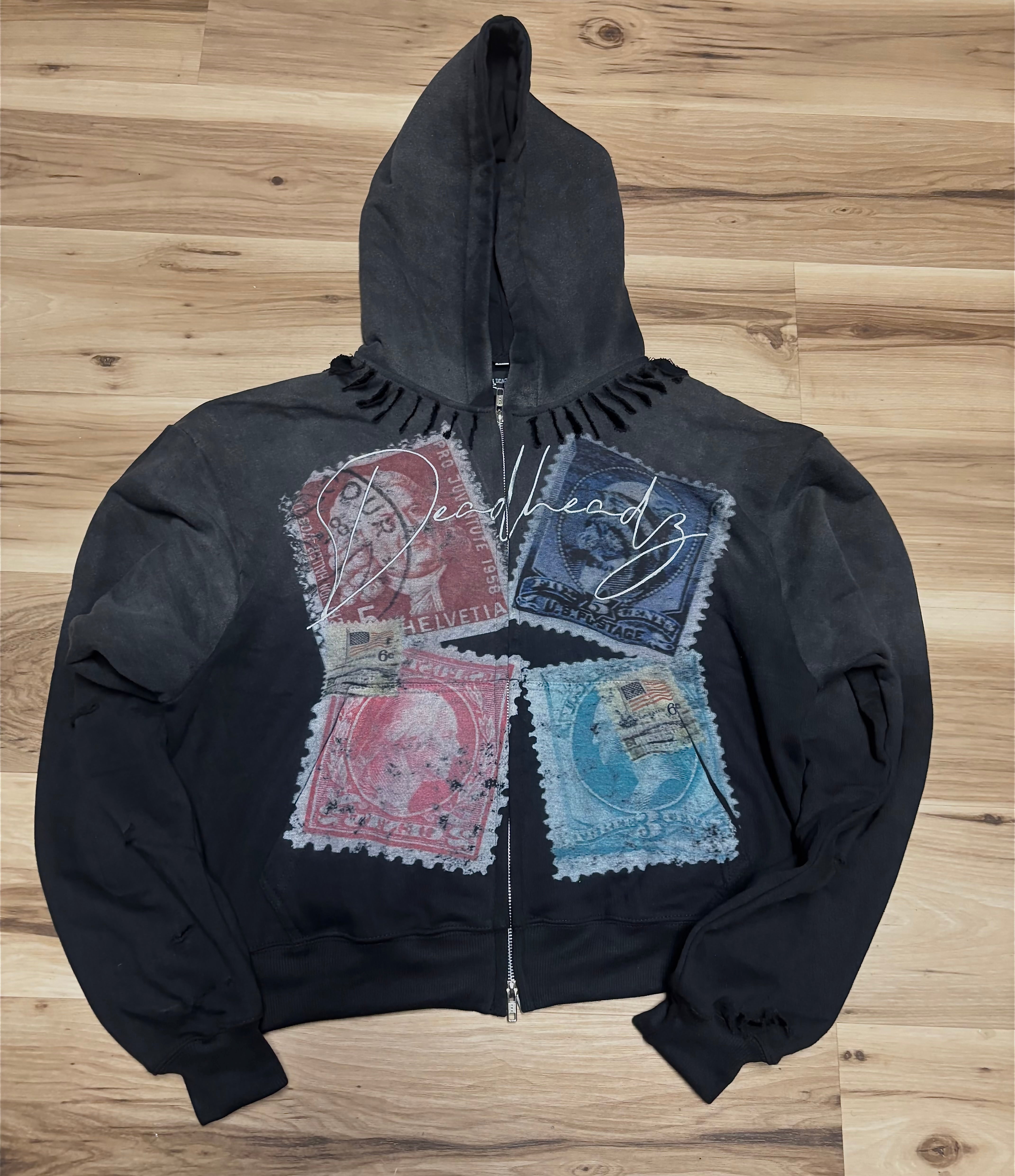 Deadfaces cropped zipup jacket$